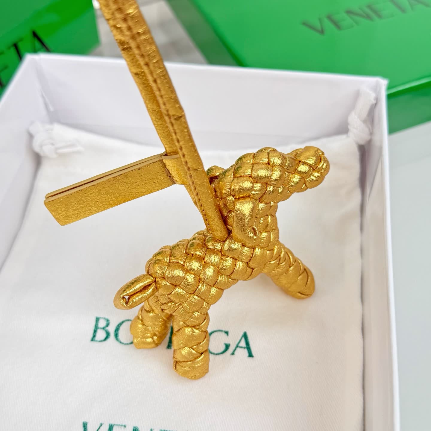 Bottega Veneta Golden Pony Bag Charm